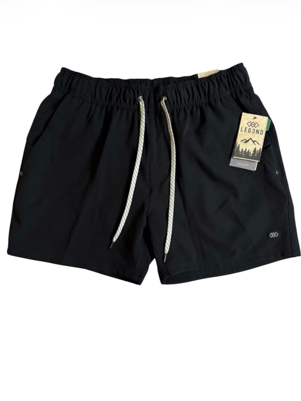 LEG3ND Black Athletic Drawstring Shorts Men’s Size M